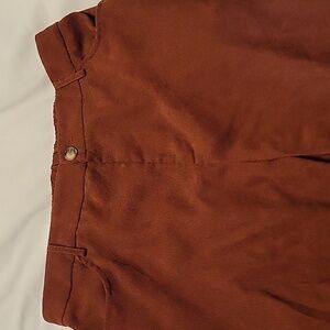 Brown Wide Leg Corduroy Pants